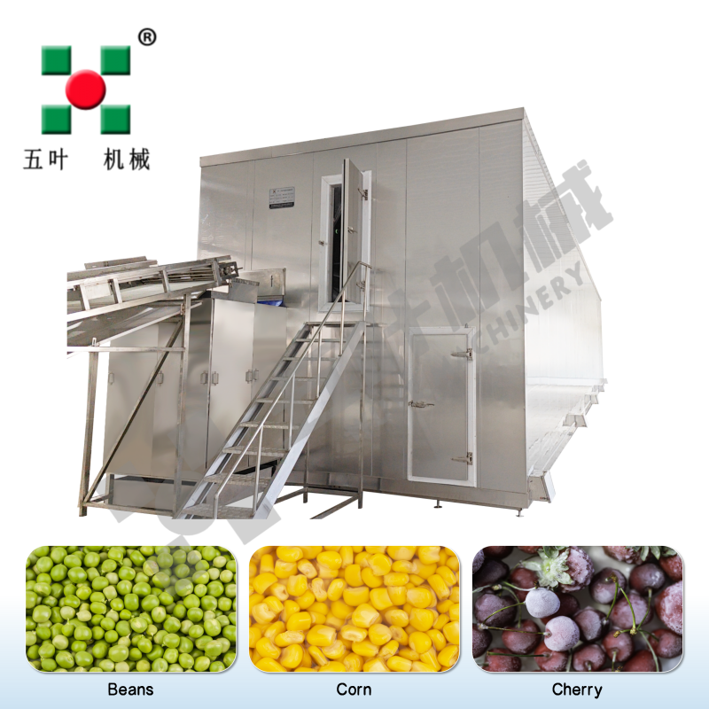Fluidized Iqf Freezer Iqf Blast Freezer Quick Freeze Equipment Industrial Frozen Seafood Production Lines for Shrimp