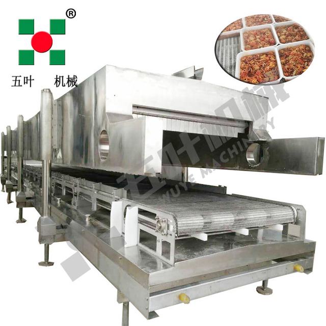 Liquid Nitrogen IQF Freezer for Crayfish Tunnel Quick Freeze Equipment with Liquid Nitrogen Commercial Commercial Freezer for Durian