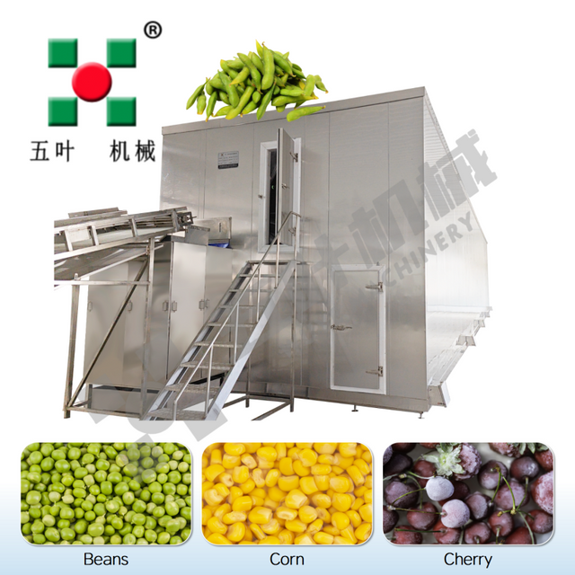 Industrial IQF Freezer Machine For Beans