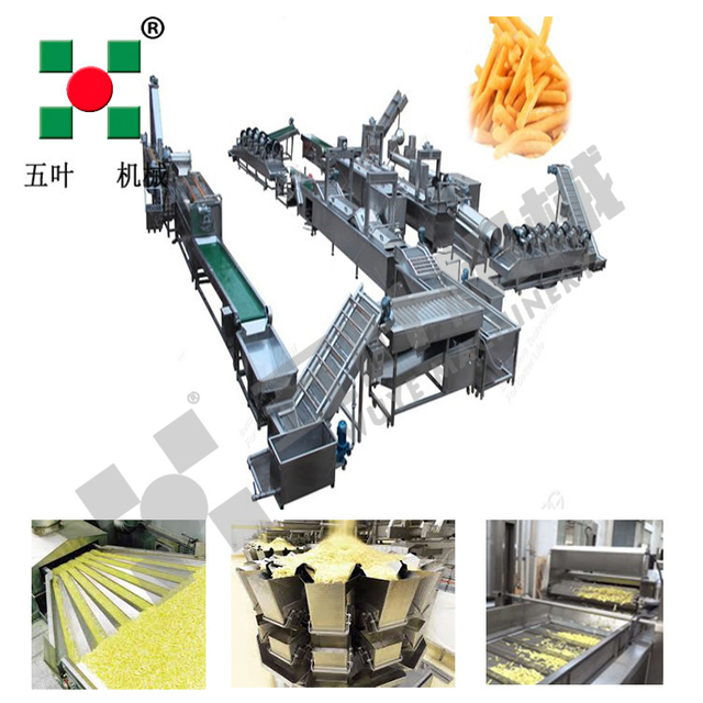Fully Automatic Frozen Vegetable Production Line Potato French Fries Production Line Industrial Belt Dryer