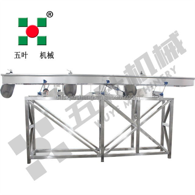 Stainless steel storage type lifting, vibrating conveyor, rubber belt conveyor processing line