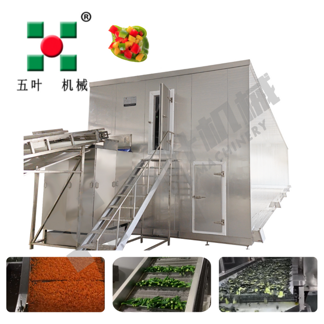 IQF Freezing Equipment For Bell Pepper Cubes