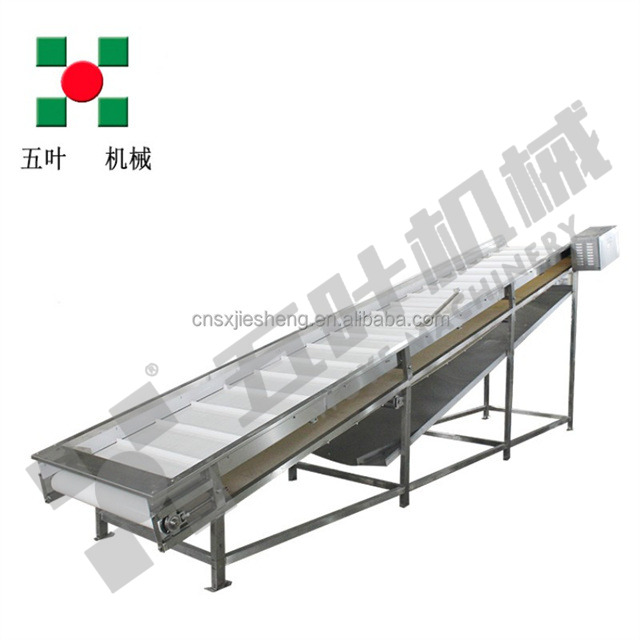Stainless steel storage type lifting, vibrating conveyor, rubber belt conveyor processing line