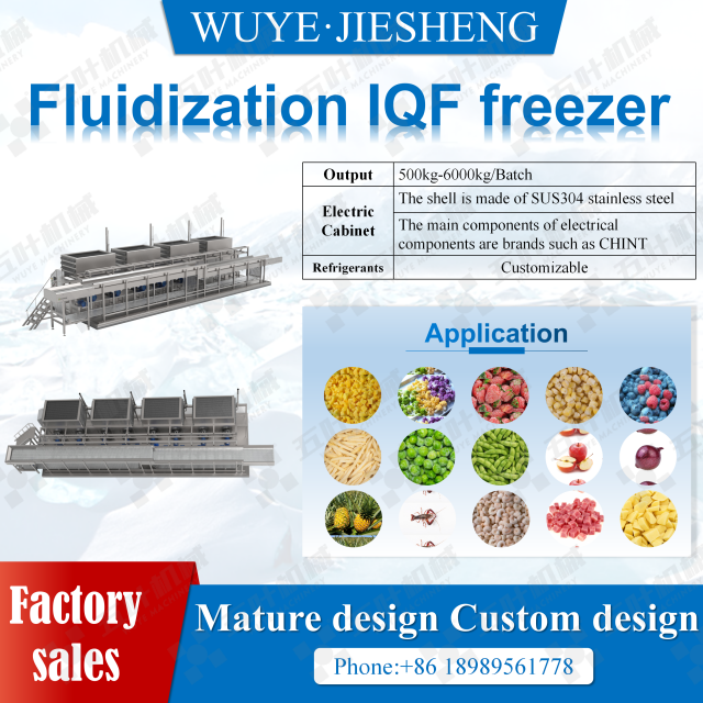 Manufacturer IQF Freezing Machine For Corn