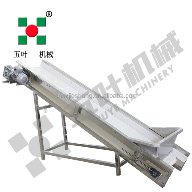 Stainless steel storage type lifting, vibrating conveyor, rubber belt conveyor processing line