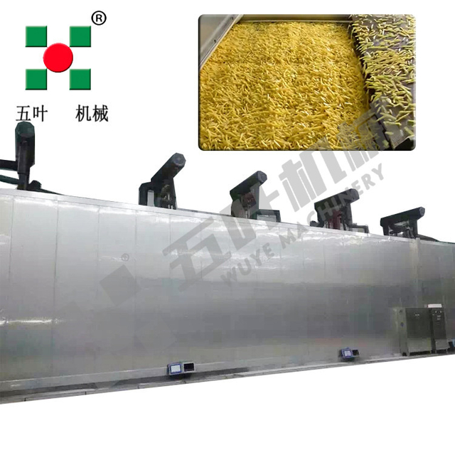 Fully Automatic Frozen Vegetable Production Line Potato French Fries Production Line Industrial Belt Dryer