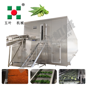 OEM IQF Freezing Equipment For Okra