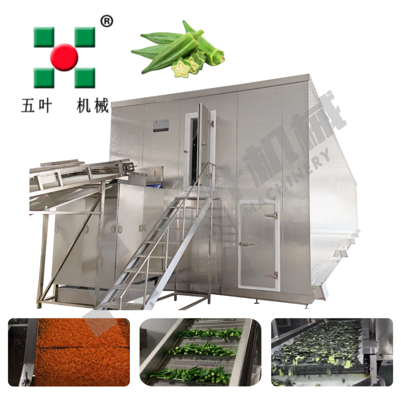 OEM IQF Freezing Equipment For Okra